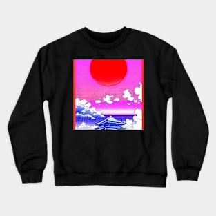 Rising sun above the palace. Crewneck Sweatshirt